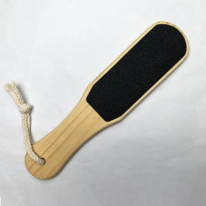 TinboBeauty Wooden Foot File Callus Remover Pedicure Tools Double Sided Foot Scraper Exfoliator
