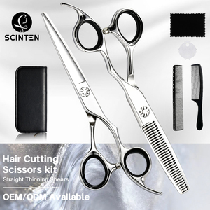 Barber Hair Cutting Scissors 440C Stainless Steel 6Inch Silver Finish