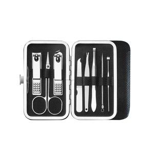 8-Piece Stainless Steel Nail Clipper Set Eyebrow Trimmer