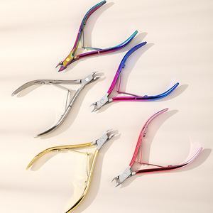 Factory Direct Dead Skin Scissors Colorful Gold Manicure Pliers Cuticle Nippers