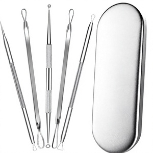 Stainless Steel Double-Ended Blemish Extractor Tool Kit
