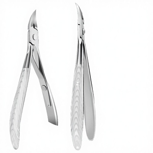 Professional Reusable Stainless Steel Nail Clipper Set-Portable Durable Sharp Cuticle Nipper & Curved Scissors for Manicure