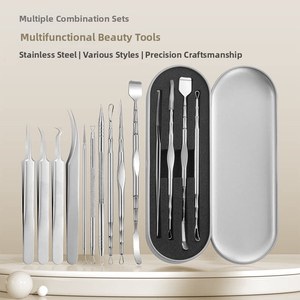 Stainless Steel Multi-Functional Facial Blackhead Remover Needle Set