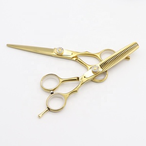 BEAUTY TEC Cutting Thinning Set Golden Shears Hair Barber Scissors Kit