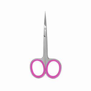 Pro Curved Stainless Steel Beauty Cuticle Scissors Acrylic Nails Thin Extra Sharp Blades Right-Handed Russian Manicure Nail Art