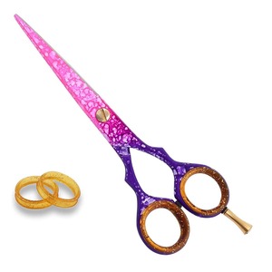 Best Selling Professional Barber Set Stainless Steel Hair Scissors Sharp Blade Tip Right-Handed Medium Handle Hair Dressing