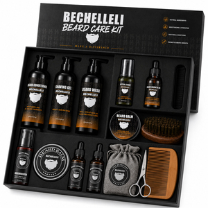 Barber Best Men's Luxury Beard Care Kit Custom Private Label with Organic Beard Oils Moisturizer Refreshing Features-OEM Supply