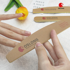 Customized Printed Logo Sandpaper Nail File OEM Manicure Emery Nail Files