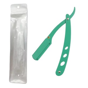 Wholesale Men's Straight Razor Mental Handle Stainless Steel Single Blade Edge for Barber Salon Use Beard