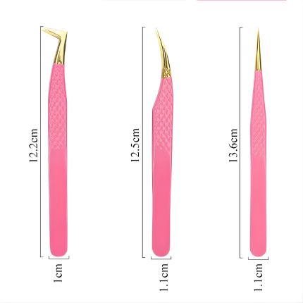 Eyelash tweezers set C