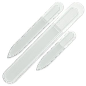Glass Nail Files Genuine Czech Tempered Glass Handmade Gift Set Washable Double Sided